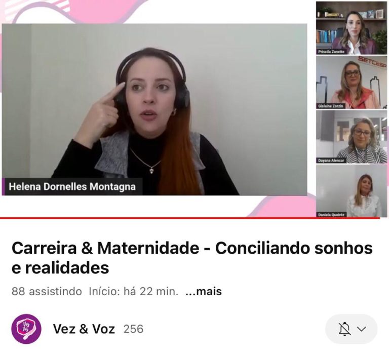 Vez&Voz aborda a maternidade e a carreira em live