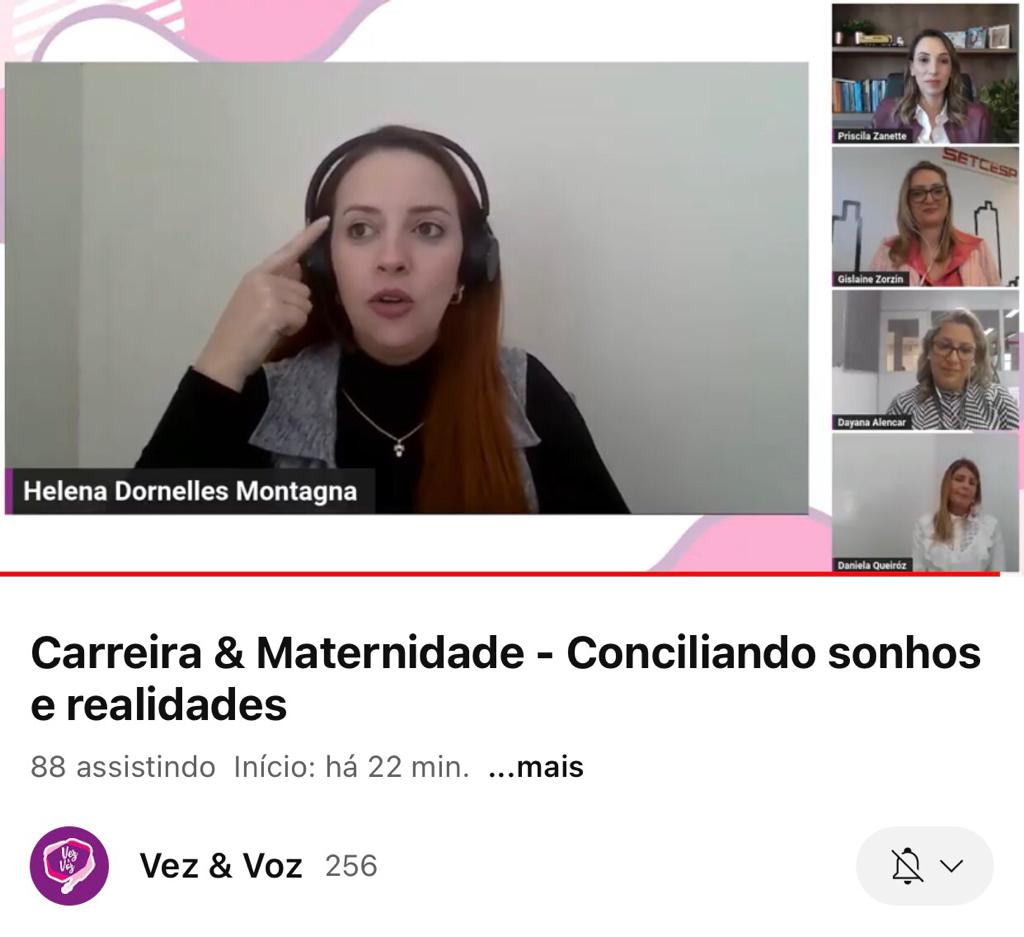 Vez&Voz aborda a maternidade e a carreira em live