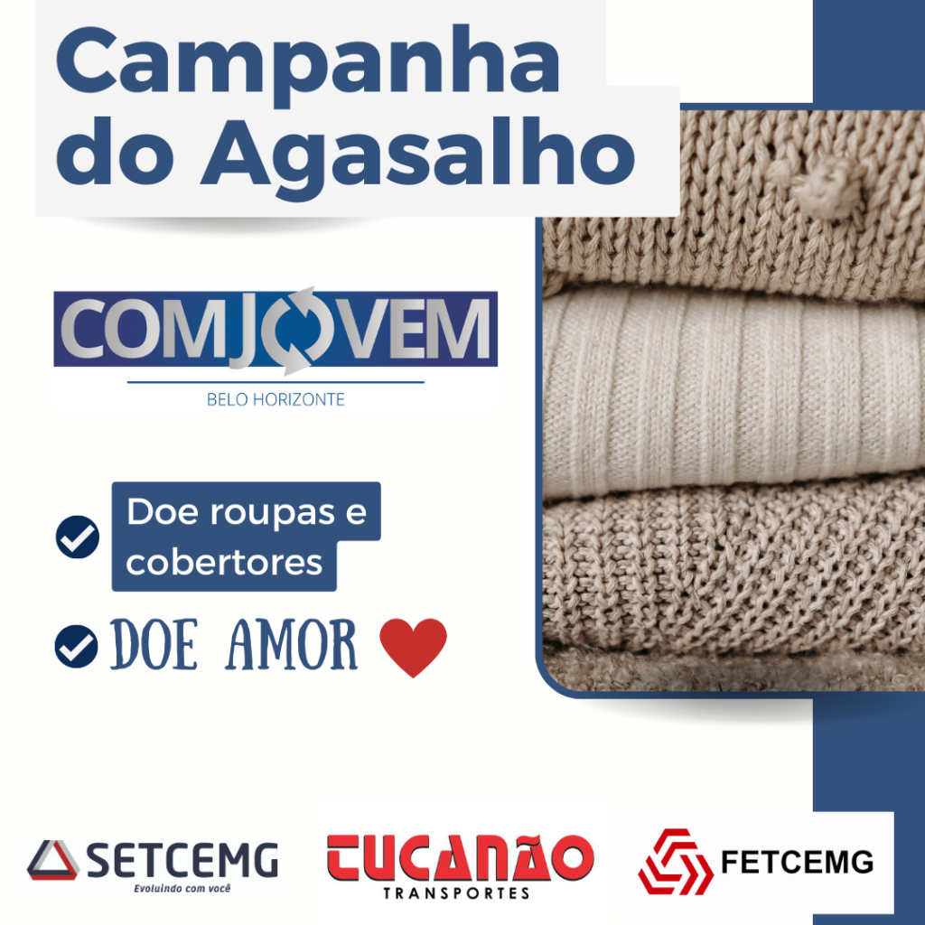 Participe da campanha do agasalho da COMJOVEM BH