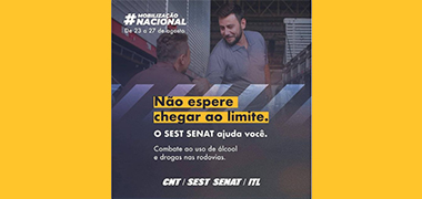 SEST SENAT faz mobilização contra o uso de álcool e drogas