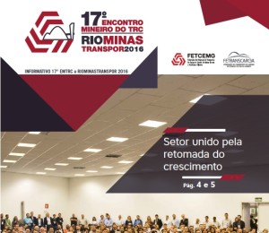 Confira o informativo do 17º EMTRC e RIOMINASTRANSPOR 2016