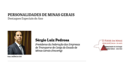 Presidente da FETCEMG é eleito personalidade de destaque de Minas Gerais 2022-2023