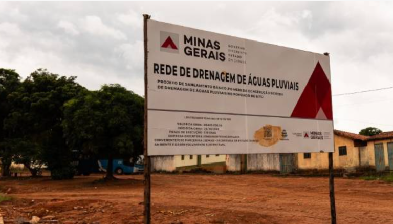 Convênio para serviços de drenagem pluvial beneficia mais de 500 pessoas no Norte de Minas