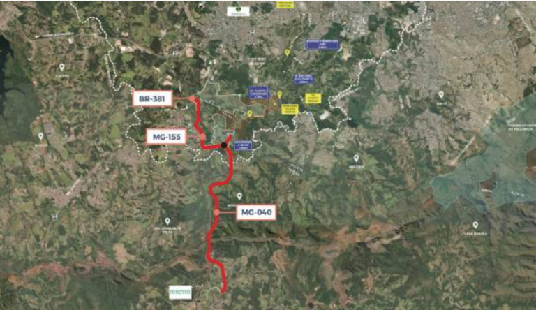 Minas avança na duplicação de rodovias entre Brumadinho e Betim com recursos de reparação