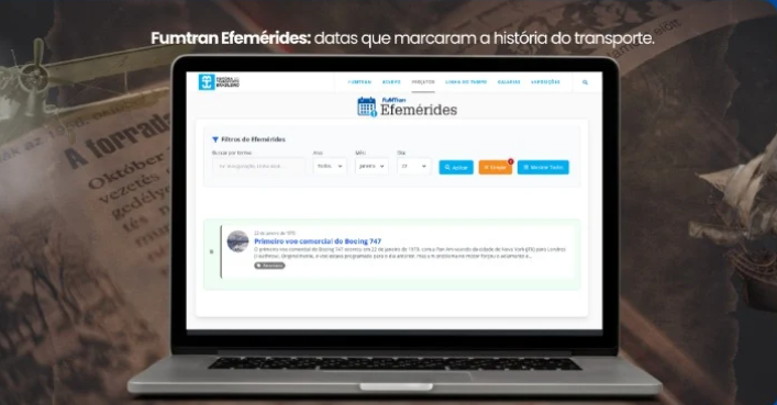 Fumtran Efemérides: memória e fatos históricos reunidos diariamente