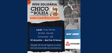 Fetcemg e Sest Senat participam de ação da Rede Solidária Chico da Boleia