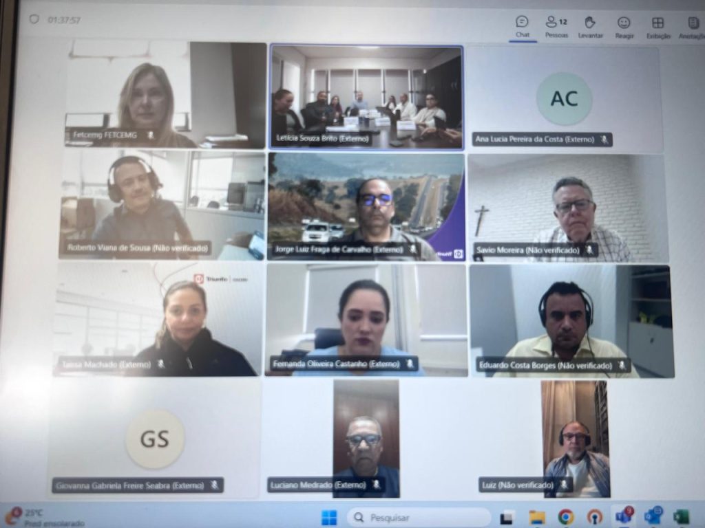 FETCEMG participa de reunião de prestação de contas da Concessionária Triunfo Concebra