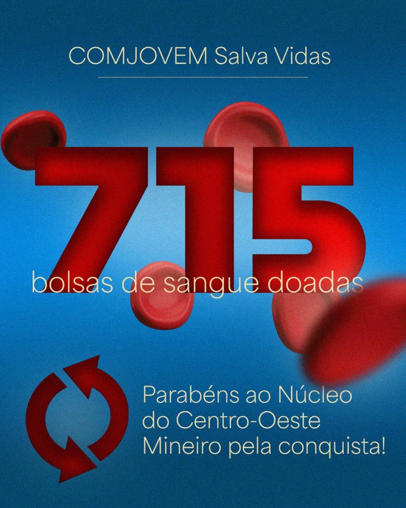 Centro-Oeste Mineiro celebra conquista em ação de doação de sangue da COMJOVEM