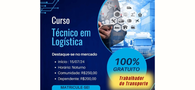 Curso Técnico em Logística está com inscrições abertas