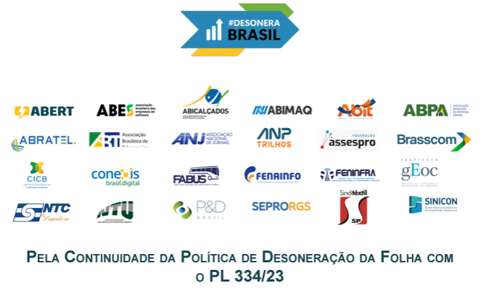 ‘DESONERA BRASIL’: 17 SETORES LANÇAM MANIFESTO PELA DESONERAÇÃO DA FOLHA DE PAGAMENTO