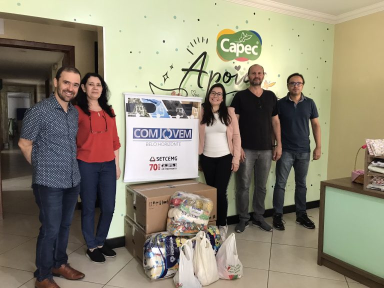 COMJOVEM BH E REGIÃO REALIZA A ENTREGA DE DONATIVOS ARRECADADOS NO ENCONTRO DE EMPRESÁRIOS