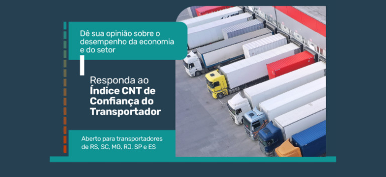 Últimos dias para participar do Índice CNT de Confiança do Transportador Rodoviário de Cargas