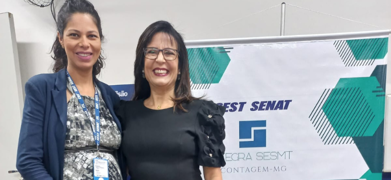 Diretora da FETCEMG participa do Integra SESMT, evento do SEST SENAT de Contagem