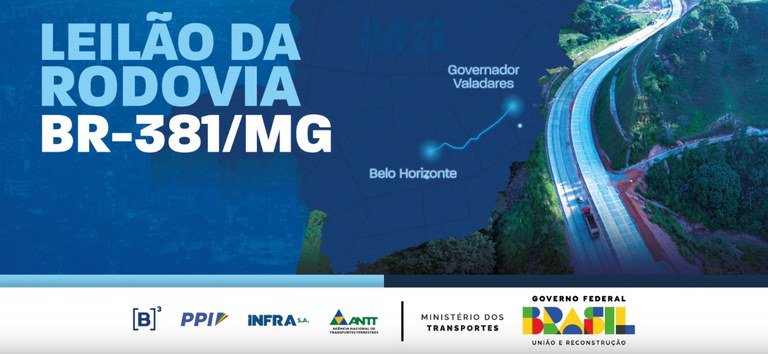 BR-381/MG, entre Belo Horizonte e Governador Valadares, vai a leilão nesta quinta (29); trecho é conhecido como “rodovia da morte”
