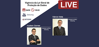 LGPD é tema de Live do Setcemg, nesta quinta-feira (24)