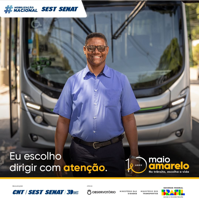 Maio Amarelo: eu escolho dirigir com atenção
