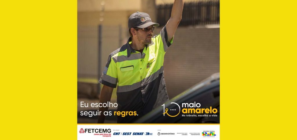 Começa a campanha Maio Amarelo de segurança no trânsito