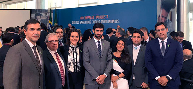 CNT participa de sanção da Reforma Trabalhista