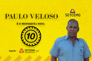 Paulo Vicente Veloso, da Rápido Resende, é o “Motorista Nota 10” de hoje