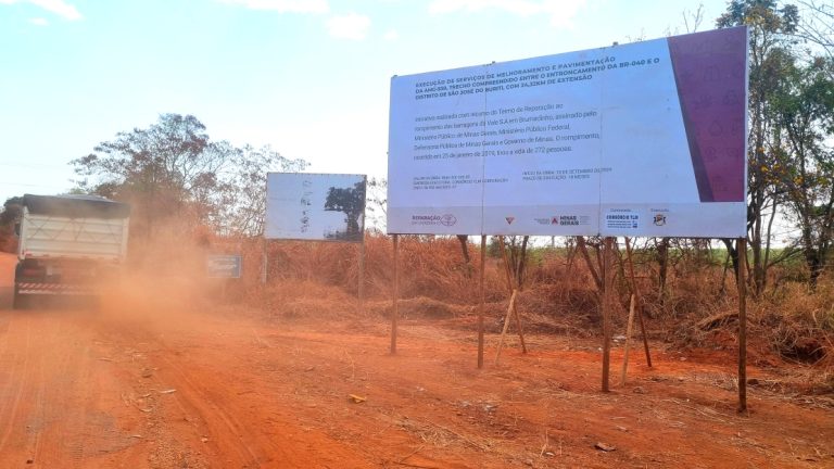 Reparação Brumadinho: Obra na rodovia AMG-930, entre a BR-040 e São José do Buriti, é iniciada em Felixlândia