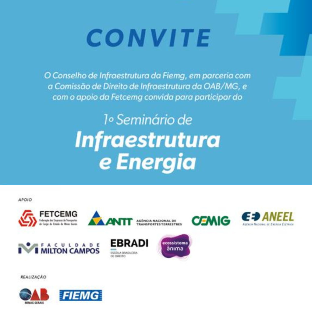 Com apoio da FETCEMG, 1º Seminário de Infraestrutura e Energia será realizado na próxima semana