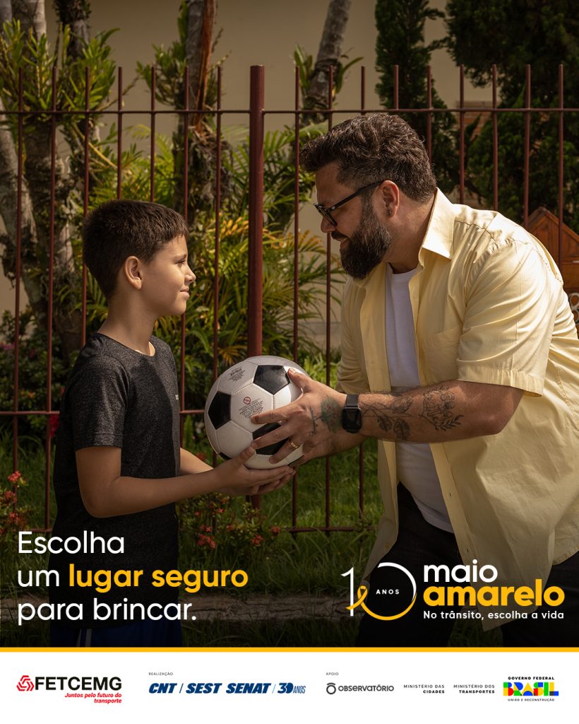 Maio Amarelo: Escolha um lugar seguro para brincar