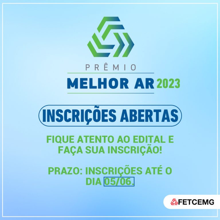 Inscreva a sua empresa no Prêmio Melhor Ar 2023