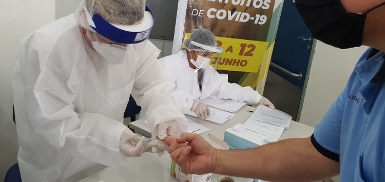 SEST SENAT realiza mais 10 mil testes rápidos da covid-19 em trabalhadores do transporte