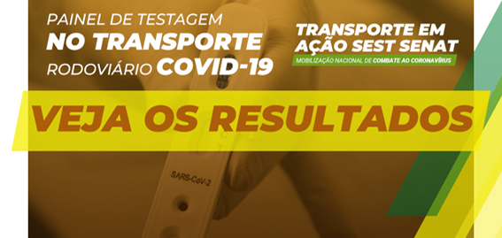 SEST SENAT lança painel com impacto da pandemia sobre a saúde dos trabalhadores do transporte