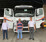 Presidente da CNT, Vander Costa, visita a Transpedrosa