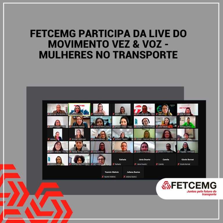 FETCEMG acompanha a live do Vez&Voz – Mulheres no TRC