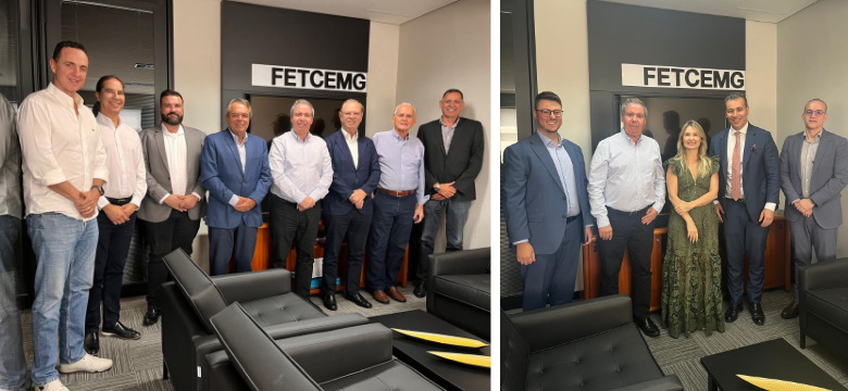 FETCEMG recebe visita de representantes da ACMinas e da OAB-MG