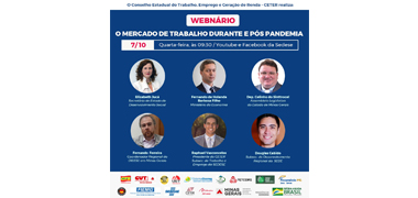 Ceter promove webinar sobre mercado de trabalho na pandemia